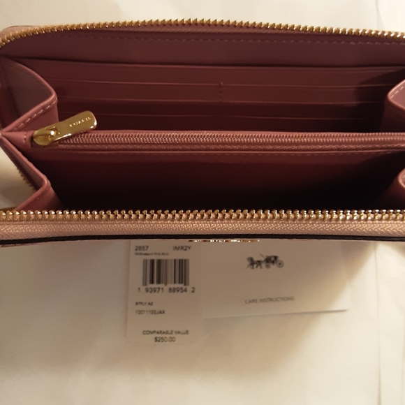 NEW Coach Accordion Zip Wallet. Butterfly Print - Picture 2 of 5